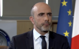 Nicolas Lerner, head of the French foreign intelligence service DGSE, speaks to French outlet LCI, July 8, 2025. (Screen capture: LCI via X)